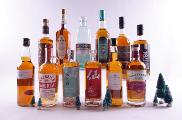 10 BOTTLES SINGLE MALT, 1 SINGLE GRAIN AND 1 BLENDED WHISKY