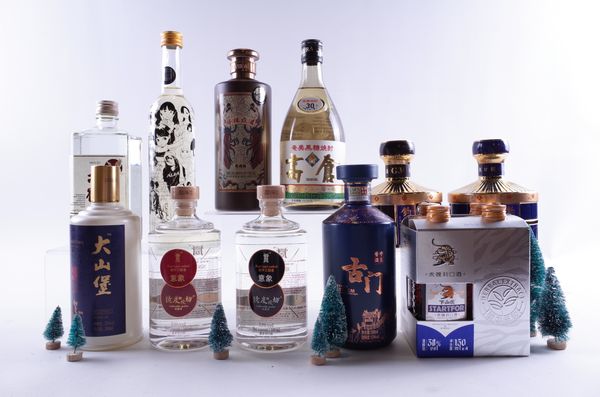 14 BOTTLES BAIJIU AND SHOCHU