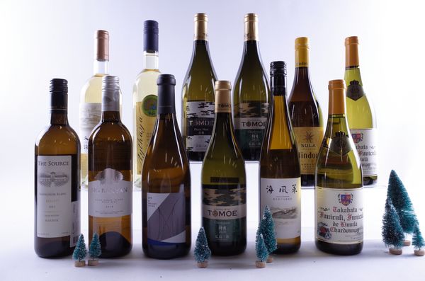 12 BOTTLES JAPANESE, CHINESE AND INDIAN WHITE WINE