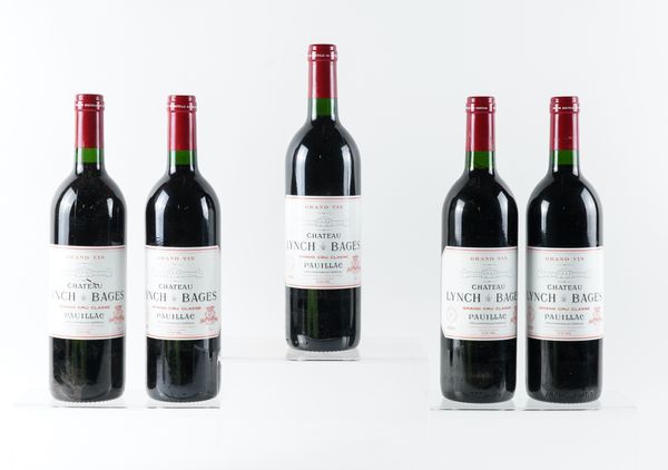 FIVE BOTTLES OF CHATEAU LYNCH-BAGES GRAND CRU CLASSE, PAUILLAC 1989 (5)