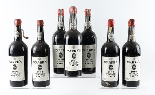 SEVEN BOTTLES OF WARRE’S VINTAGE PORT 1960 (7)