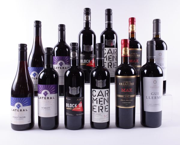 12 BOTTLES CHILEAN RED WINE