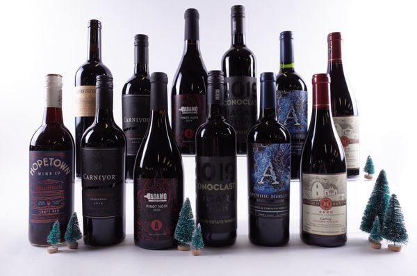 12 BOTTLES AMERICAN AND CANADIAN RED WINE