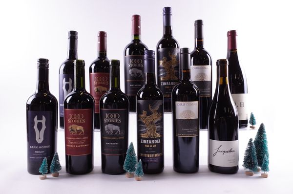 12 BOTTLES AMERICAN RED WINE