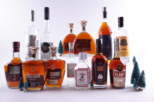 14 BOTTLES BRANDY