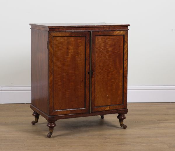 A 19TH CENTURY MAHOGANY CANTEEN/ COLLECTORS CHEST