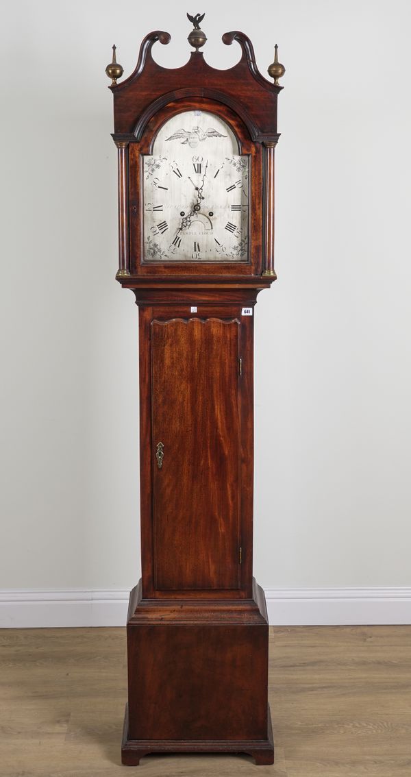 A MAHOGANY CASED LONGCASE CLOCK