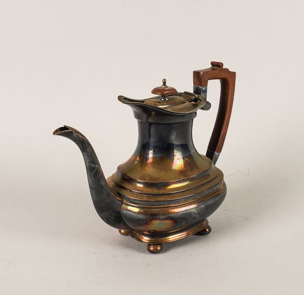 A SILVER COFFEE POT