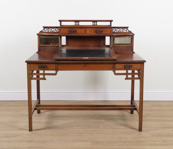 AN AESTHETIC EASTERN INFLUENCE ROSEWOOD WRITING DESK