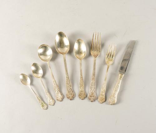 AN ASIAN PART SET OF TABLE FLATWARE