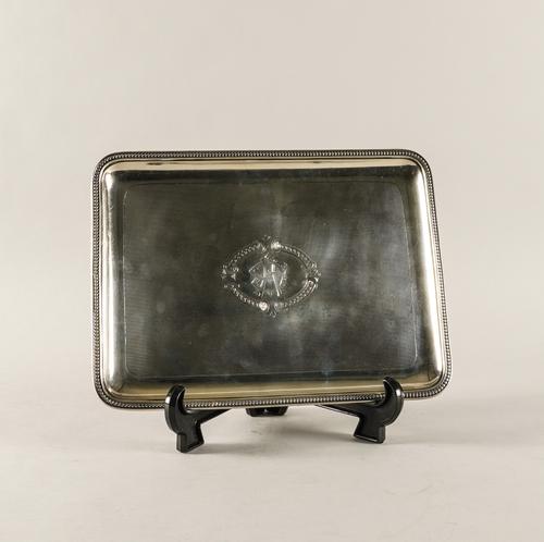A FRENCH RECTANGULAR DRESSING TABLE TRAY