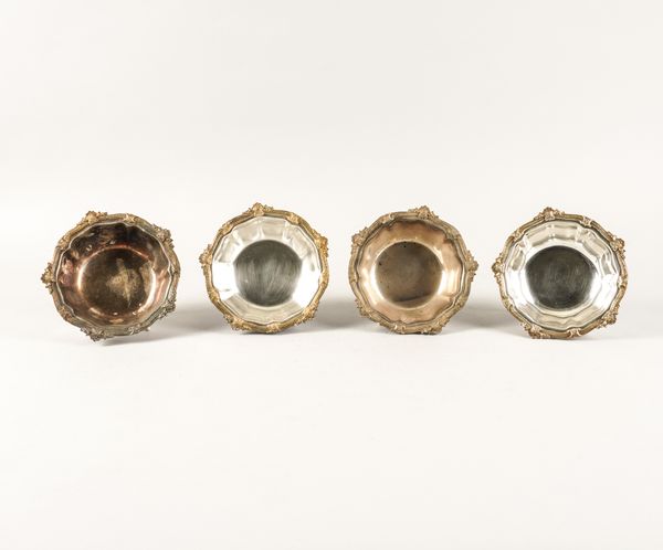 FOUR SIMILAR SILVER BOWLS (4)