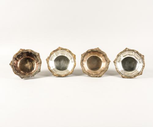 FOUR SIMILAR SILVER BOWLS (4)