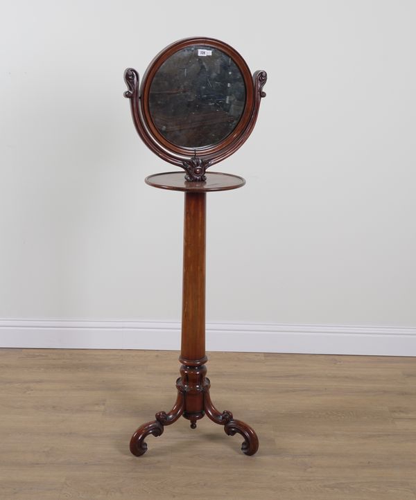 WILLIAM IV MAHOGANY SHAVING STAND