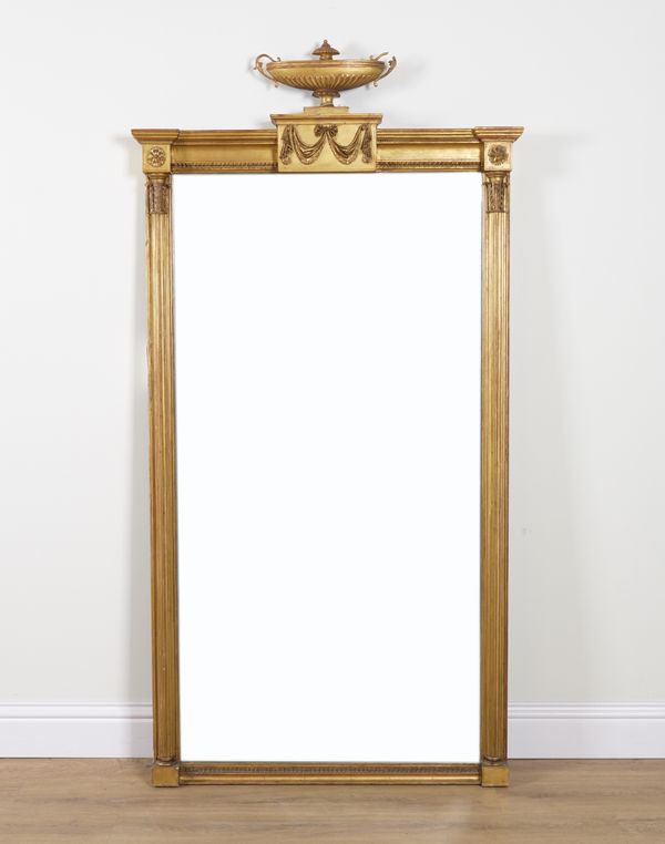 AN 19TH CENTURY GILT FRAMED MIRROR