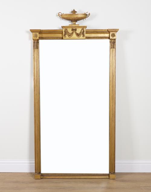 AN 19TH CENTURY GILT FRAMED MIRROR