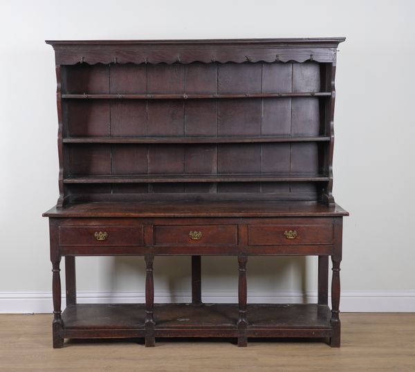 AN 18TH CENTURY OAK DRESSER