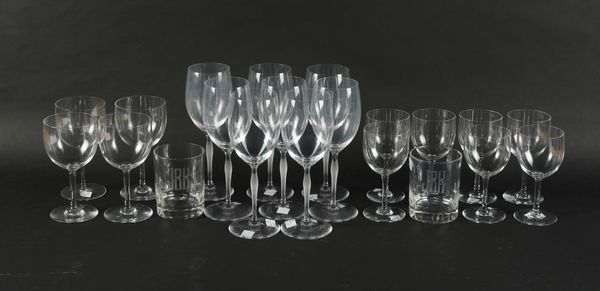 A GROUP OF CONTEMPORARY GLASS STEMWARE (21)