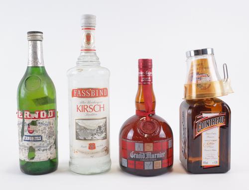 FOUR BOTTLES MIXED SPIRITS