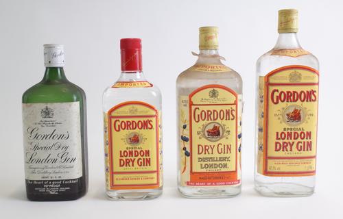 FOUR BOTTLES GORDON'S GIN