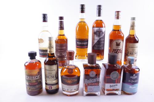 12 BOTTLES RUM