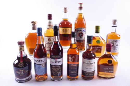 12 BOTTLES BRANDY