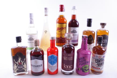 12 BOTTLES FLAVOURED RUM