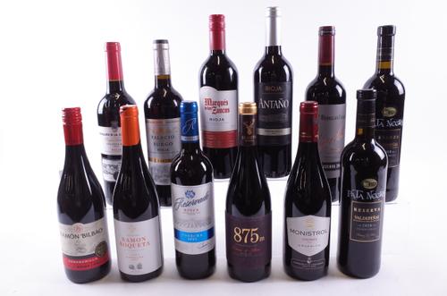 12 BOTTLES SPANISH RED WINE