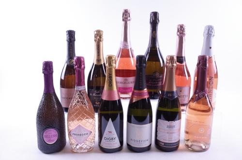 12 BOTTLES ENGLISH, BRAZILIAN AND ITALIAN SPARKLING ROSÉ WINE