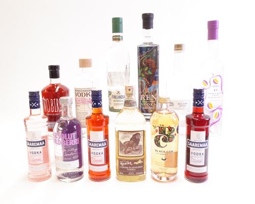 12 BOTTLES FLAVOURED VODKA