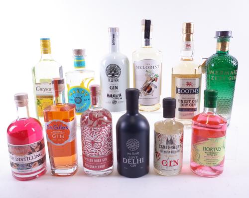 12 BOTTLES FLAVOURED GIN