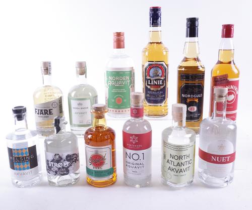 12 BOTTLES AQUAVIT