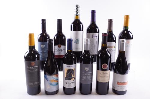 12 BOTTLES AMERICAN AND MEXICAN RED WINE
