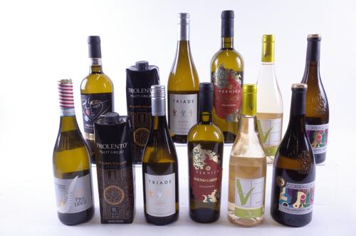 10 BOTTLES AND 2 CARTONS ITALIAN WHITE WINE