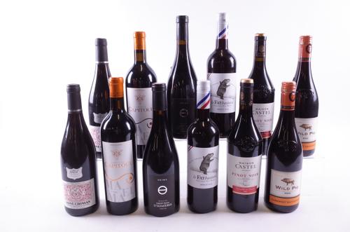 12 BOTTLES FRENCH RED WINE