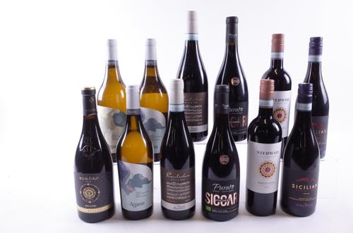 9 BOTTLES ITALIAN RED AND 3 WHITE WINE