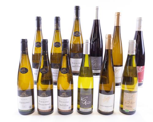 10 BOTTLES ALSATIAN WHITE AND 2 RED WINE