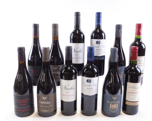 12 BOTTLES FRENCH RED WINE