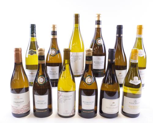 12 BOTTLES WHITE BURGUNDY