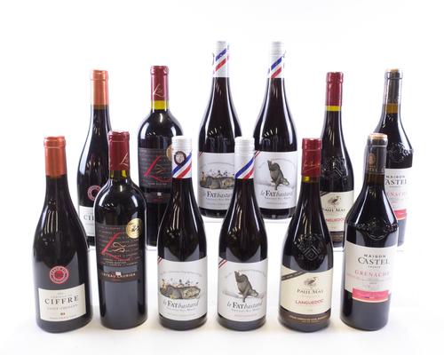 12 BOTTLES FRENCH RED WINE