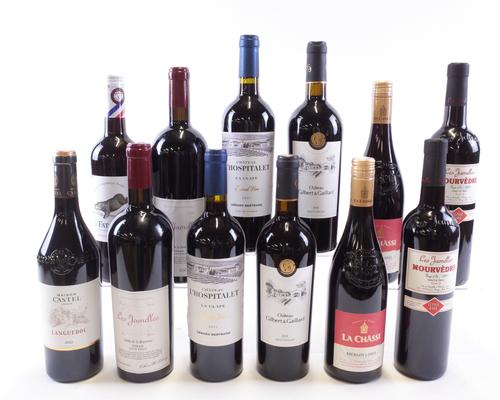 12 BOTTLES FRENCH RED WINE