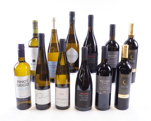 6 BOTTLES ITALIAN RED AND 6 WHITE WINE