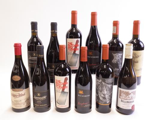 11 BOTTLES SOUTH AFRICAN RED AND 1 WHITE WINE