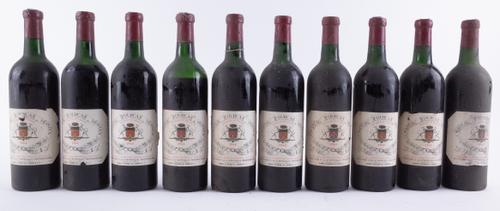 TEN BOTTLES CHÂTEAU FOURCAS HOSTEN, LISTRAC 1964