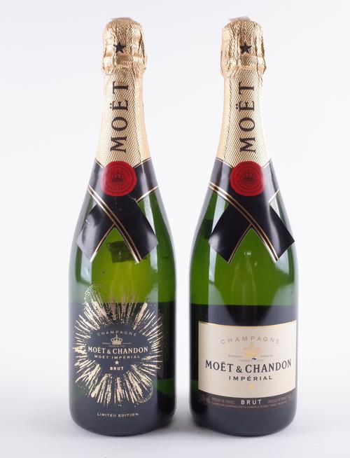 TWO BOTTLES MOËT + CHANDON CHAMPAGNE