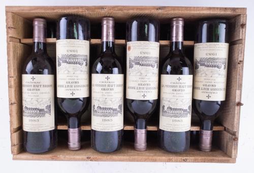 TWELVE BOTTLES OWC CHÂTEAU LA MISSION HAUT BRION GRAVES 1983