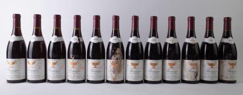 TWELVE BOTTLES BOURGOGNE ROUGE, DOMAINE GROS-FRÈRE ET SOEUR, 1995
