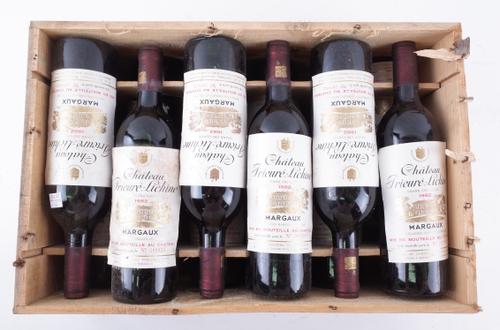 TWELVE BOTTLES OWC CHÂTEAU PRIEURÉ-LICHINE MARGAUX 1982