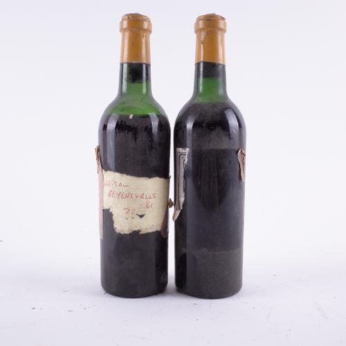 TWO HALF BOTTLES BELIEVED TO BE CHÂTEAU BEYCHEVELLE, 4ÈME CRU CLASSÉ, ST. JULIEN  1961 LONDON BOTTLED BY BERRY BROS. + RUDD