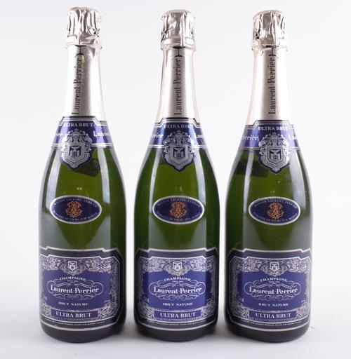 THREE BOTTLES LAURENT PERRIER, ULTRA BRUT NV
